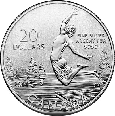 2014 $20 1/4oz Silver Coin Series - SUMMERTIME - Click Image to Close